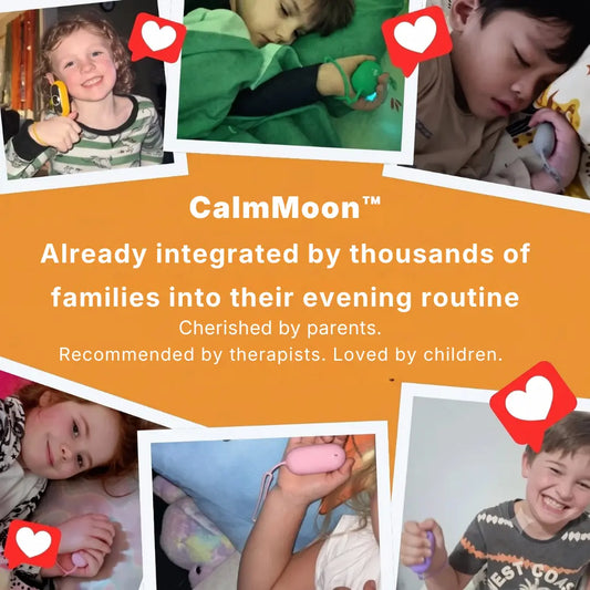 CalmMoon™ – your gentle companion for peaceful evenings.