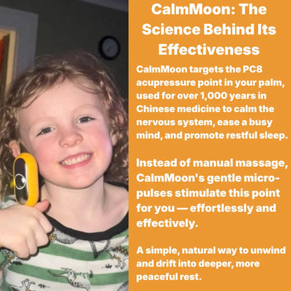 CalmMoon™ – your gentle companion for peaceful evenings.